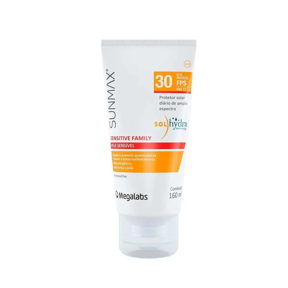 Protetor Solar Sunmax Sensitive Family FPS 30 160g