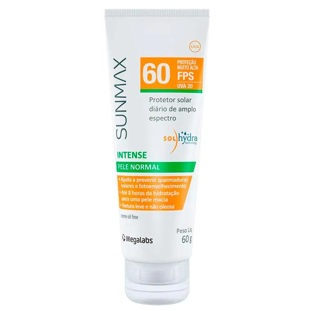 Protetor Solar Facial Sunmax FPS 60 Intense Pele Normal 60g