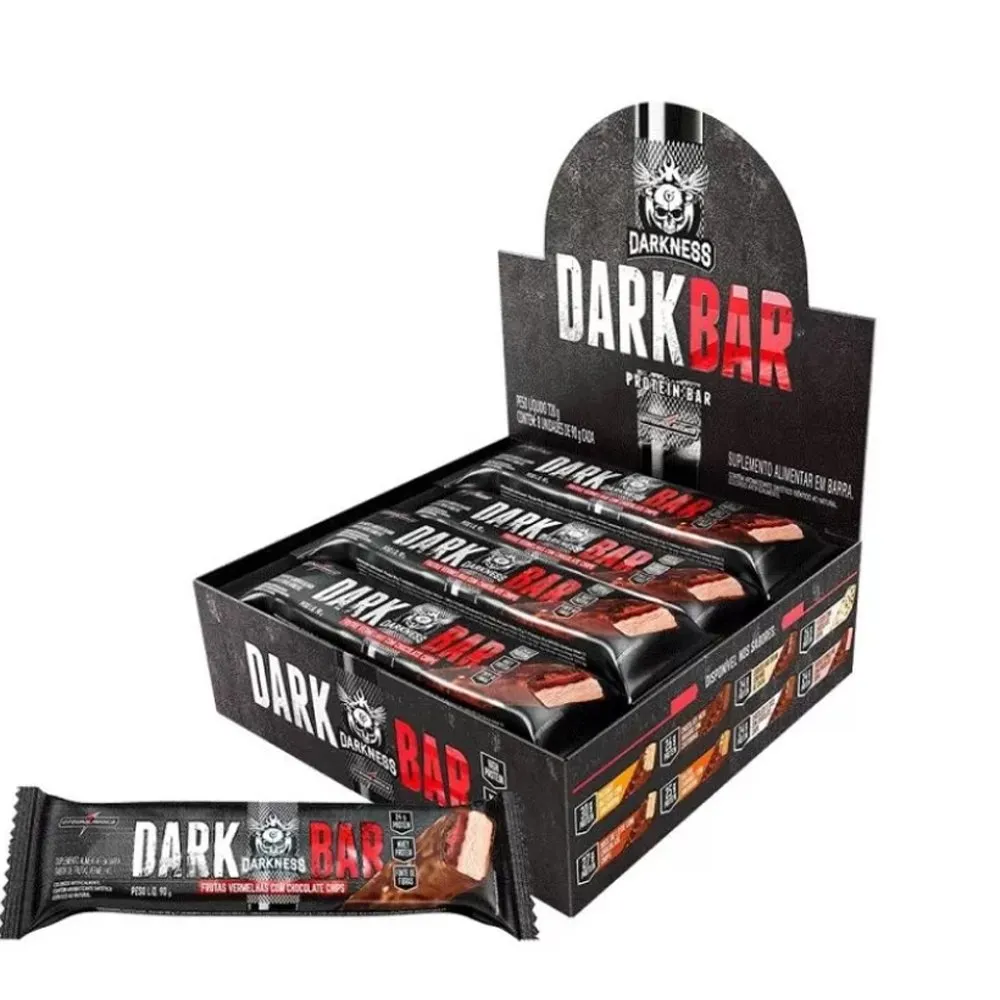 Barra de Proteína Darkness Sabor Frutas Vermelhas 90g