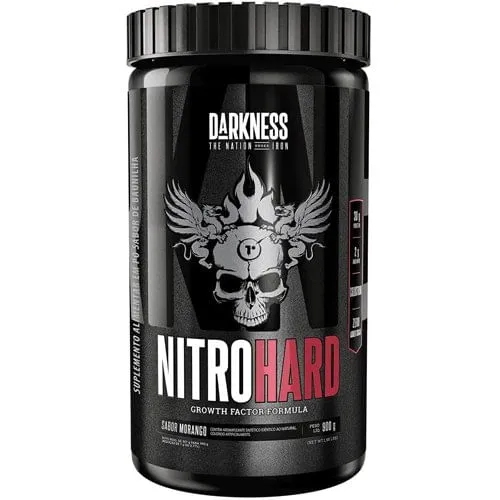 Whey Protein Nitro Hard Darkness Morango 900g