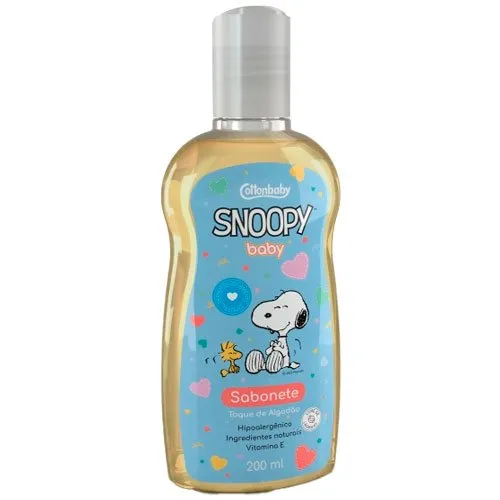 Sabonete Líquido Cottonbaby Snoopy Toque de Algodão 200ml