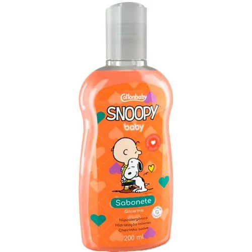 Sabonete Líquido Cottonbaby Snoopy Glicerina 200ml