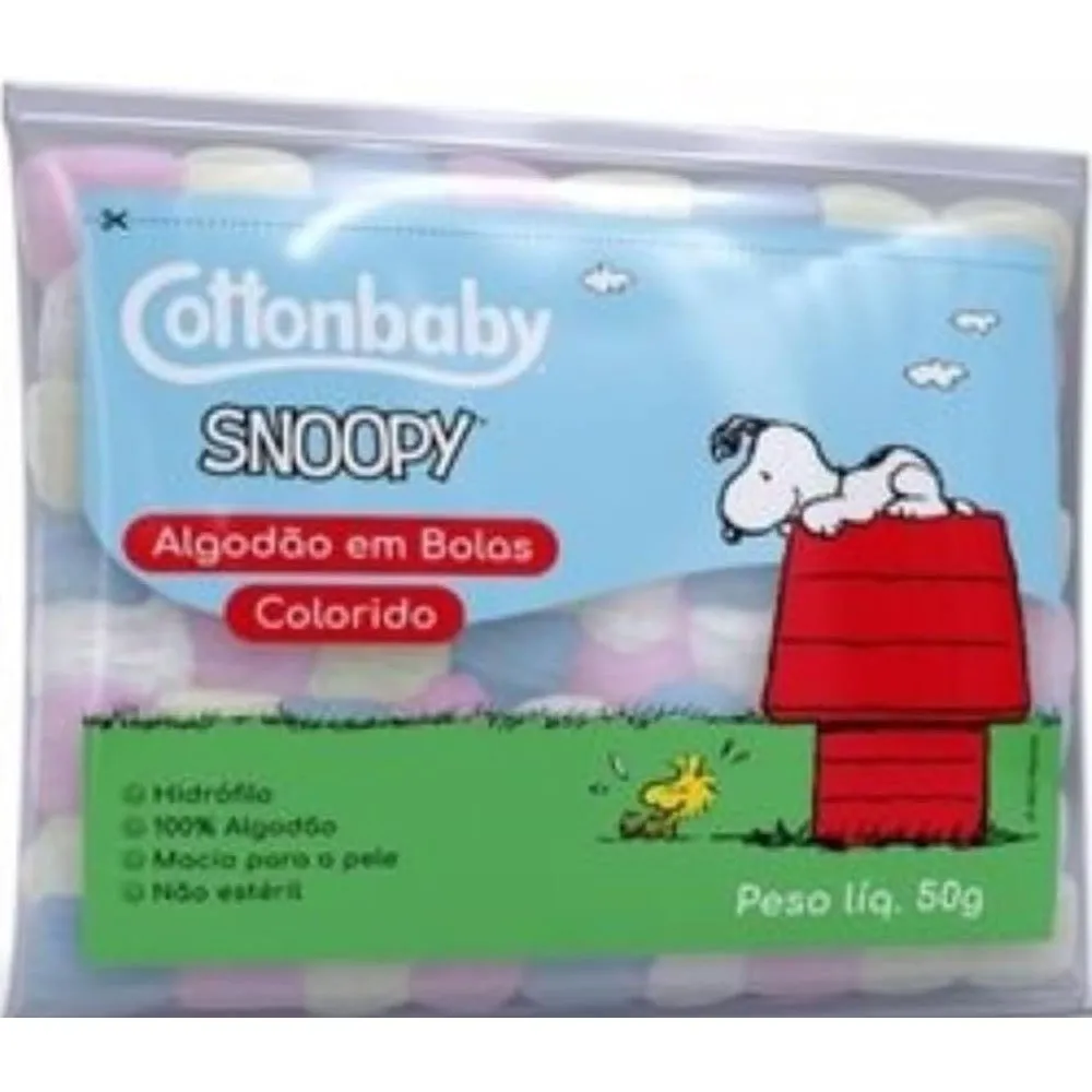 Algodão em Bolas Cottonbaby Colorido 50g