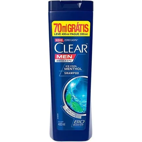 Shampoo Clear Anticaspa Men Ice Menthol 400ml