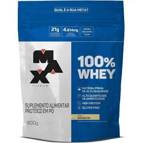 Whey Protein Max Titanium Baunilha 900g