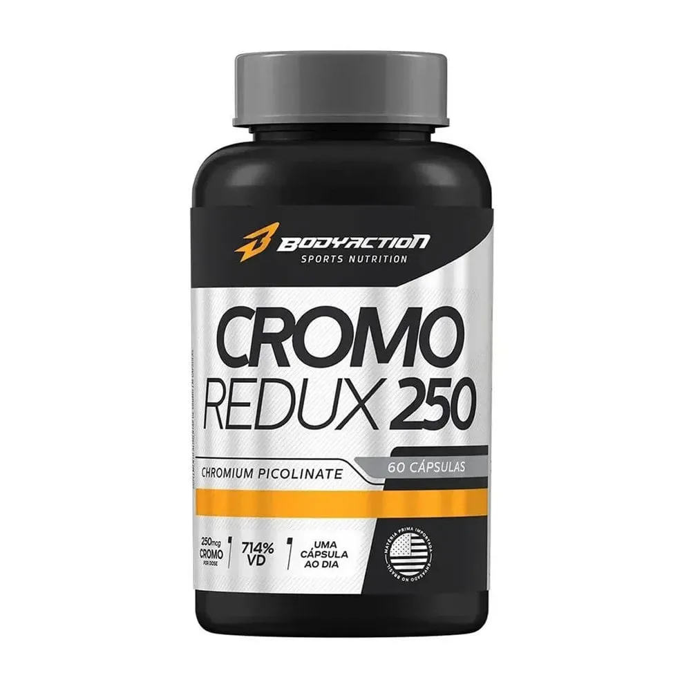 Suplemento Cromo Redux Body Action 60 Cápsulas 250g