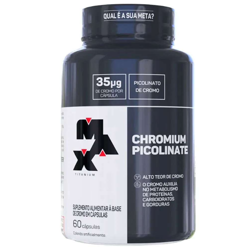 Chromium Picolinato Max Titanium 60 Cápsulas