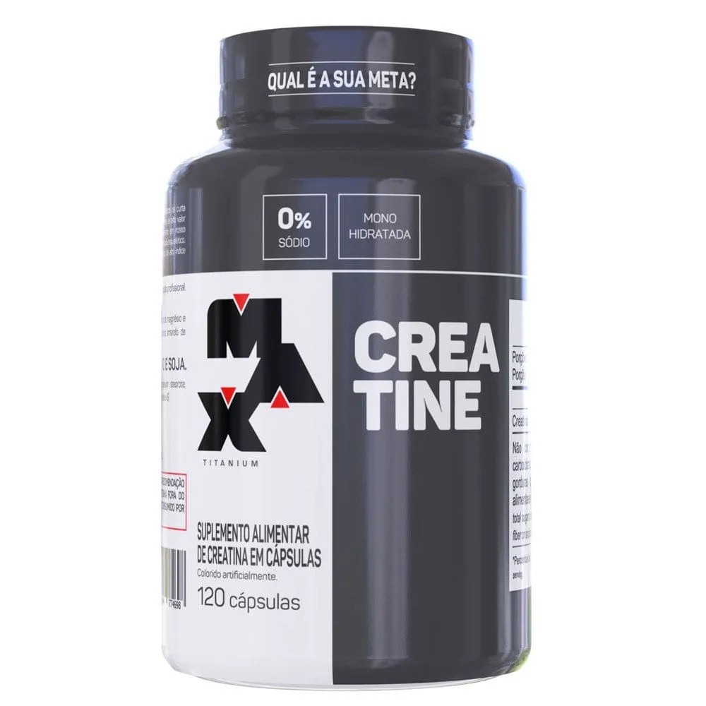 Creatina Max Titanium 750g 120 cáps