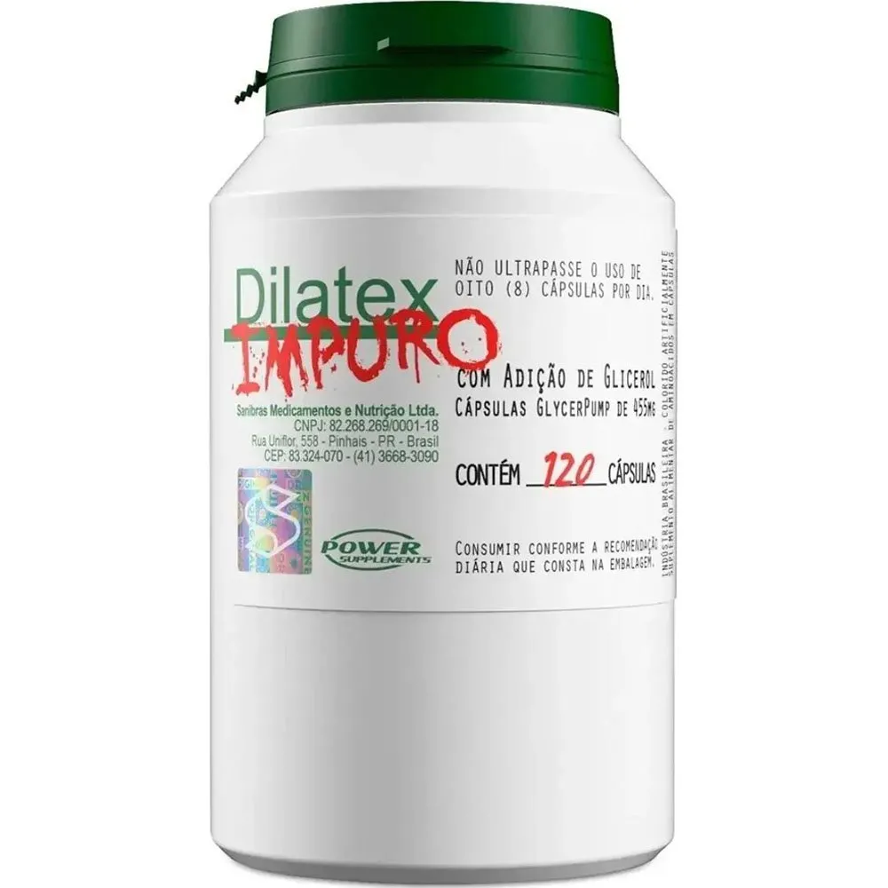 Pré-Treino Power Supplements Dilatex Impuro 120 Cápsulas