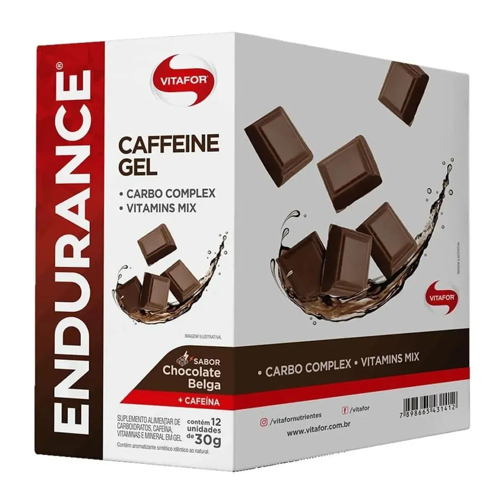 Gel de Carboidrato Endurance Chocolate Belga Vitafor 30g