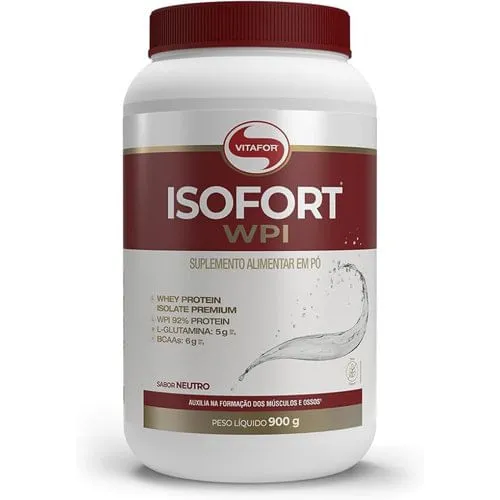 Suplemento Whey Protein Isofort Neutro Vitafor 900g