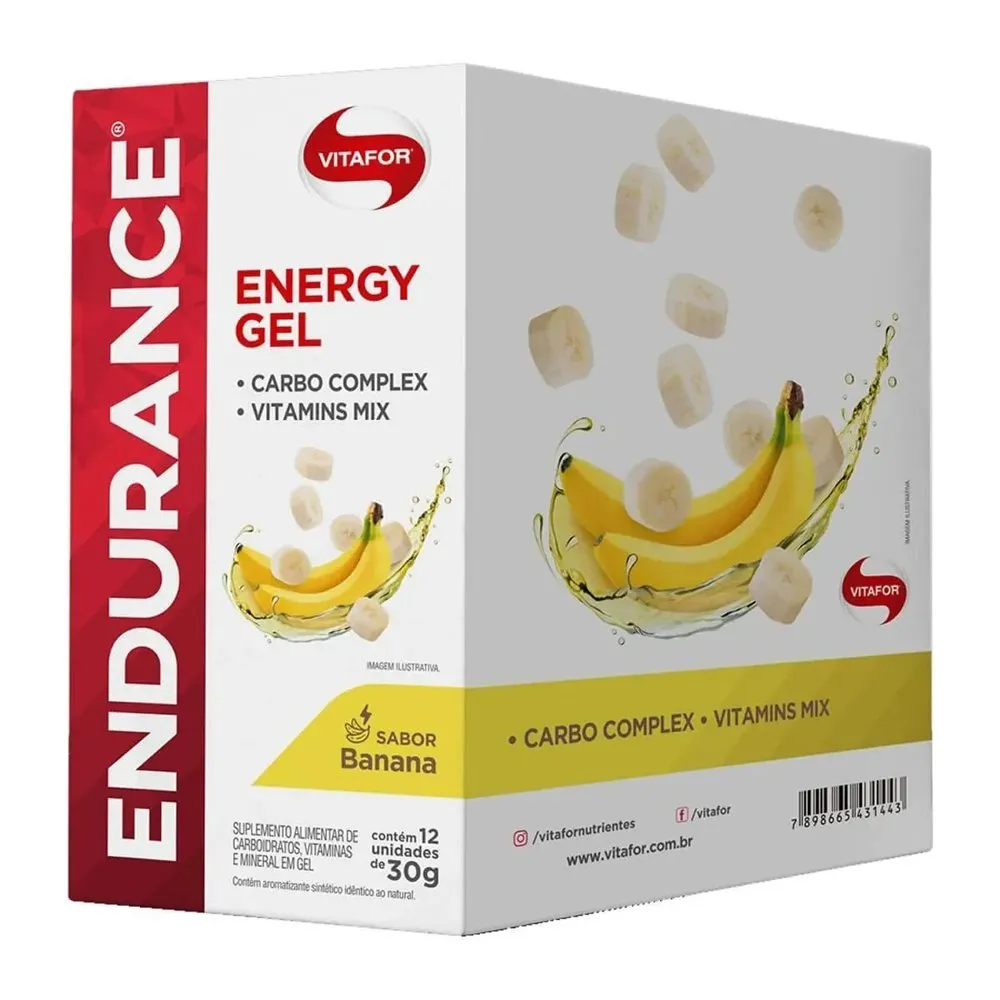 Gel de Carboidrato Endurance Banana Vitafor 30g