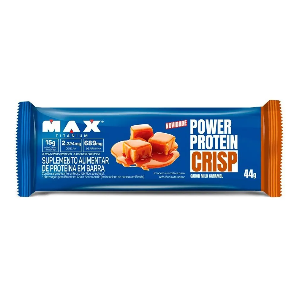 Barra de Proteína Power Prot Crisp Milk Caramelo 44g
