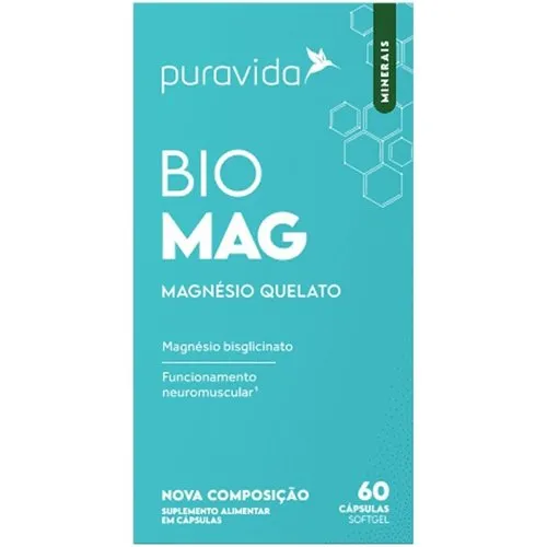 Suplemento Bio Mag PuraVida 60 Cápsulas