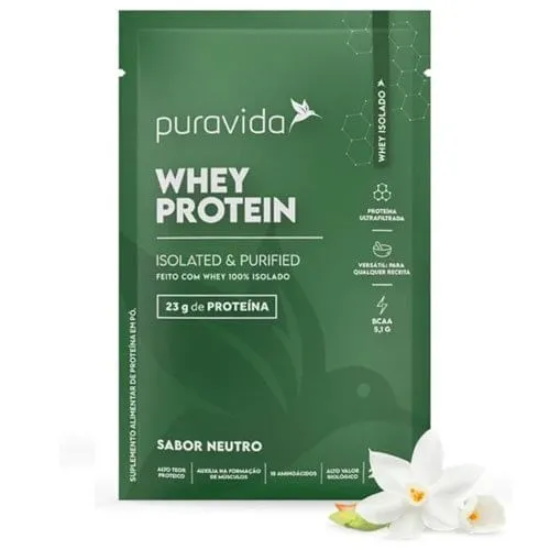 Whey Protein Isolado Neutro Puravida 450g