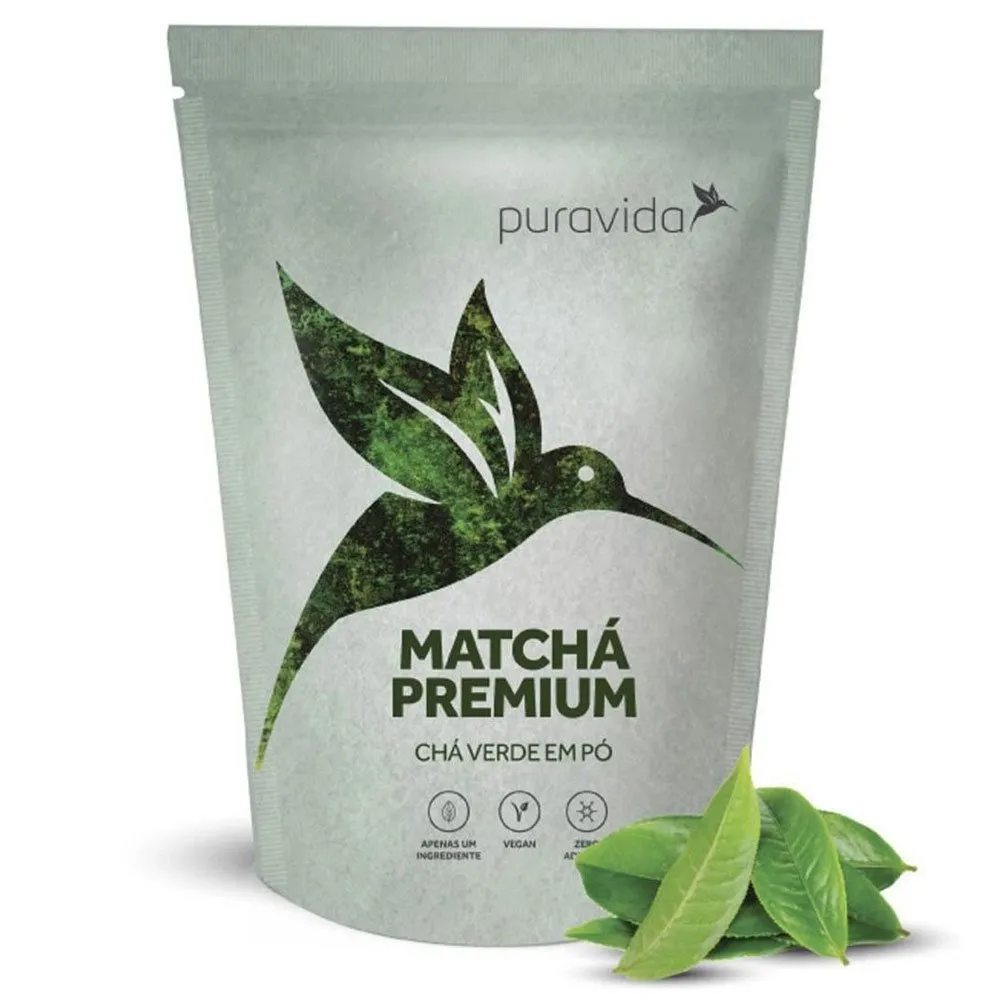 Matchá Premium Chá Verde em Pó 100g Puravida