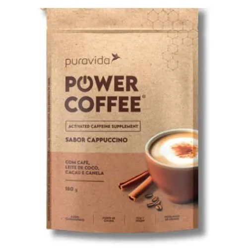 Power Coffee Puravida Sabor Cappuccino 180g