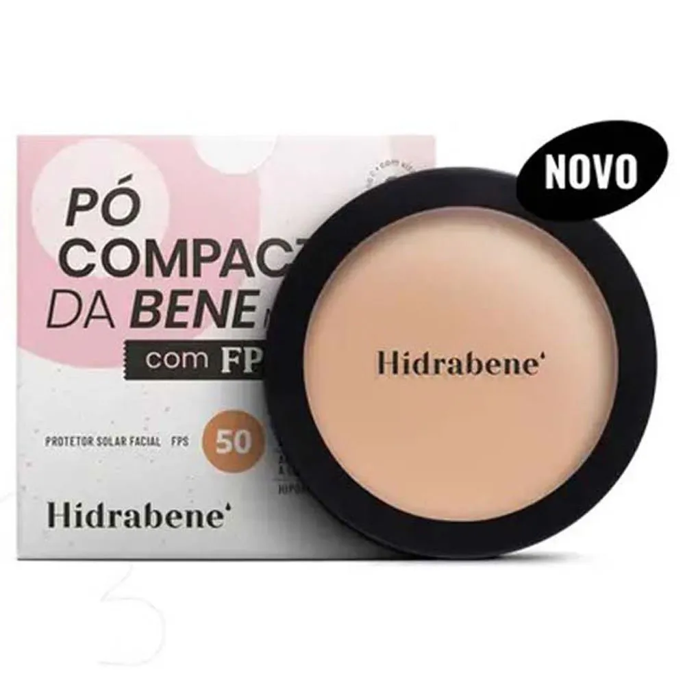 Protetor Solar Em Pó Compacto Hidrabene FPS50 Médio