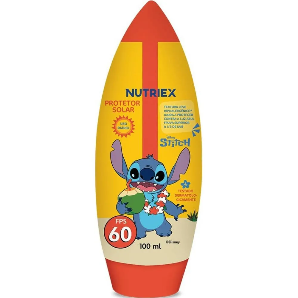 Protetor Solar Nutriex Infantil Stitch FPS60 100ml