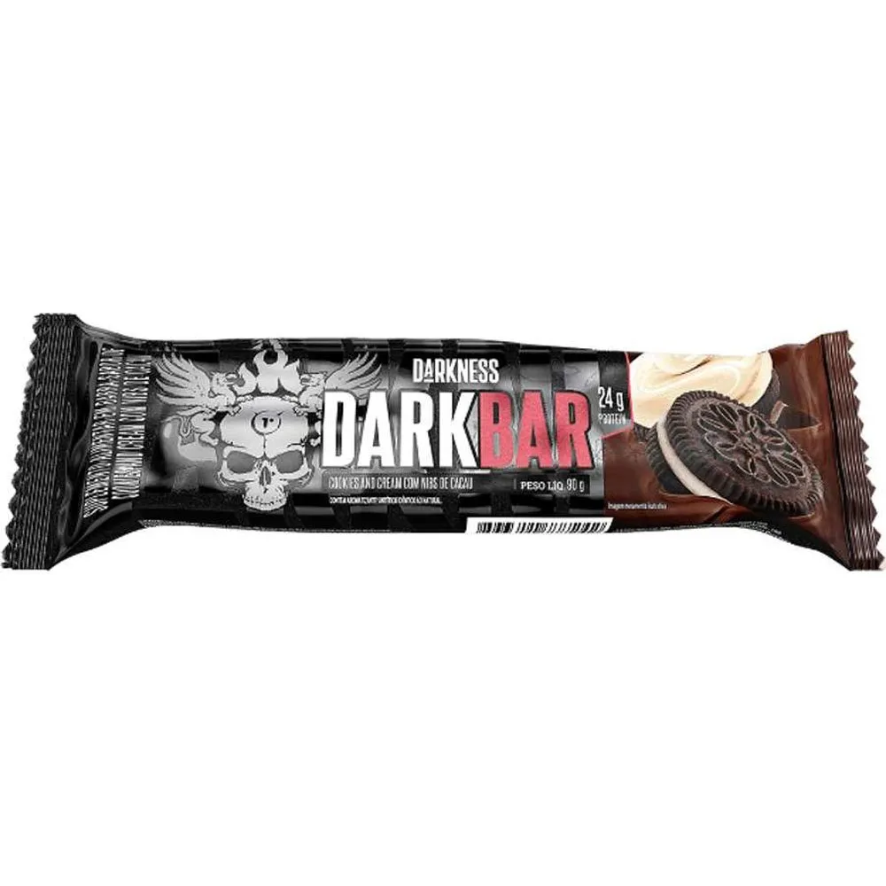 Barra de Proteína Dark Bar Darkness Cookies and Cream 90g