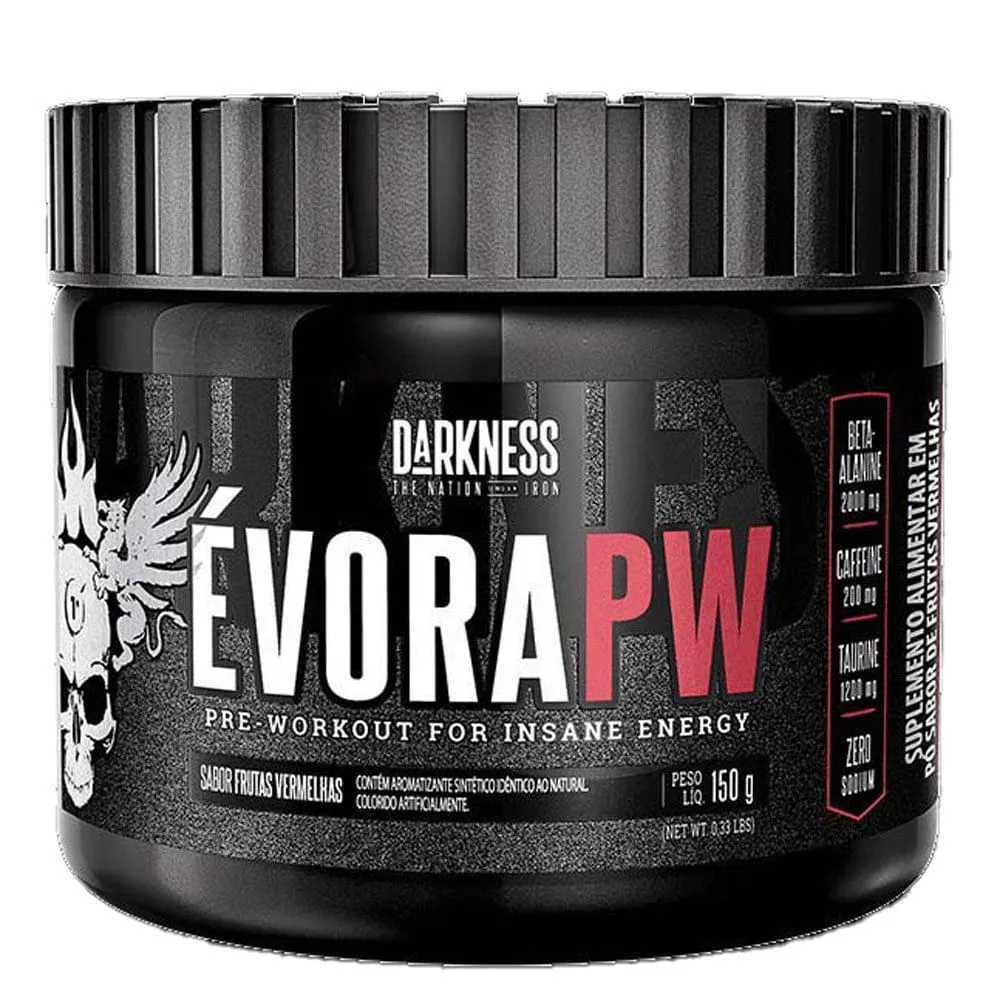 Évora Pw Darkness Sabor Frutas Vermelhas 150g