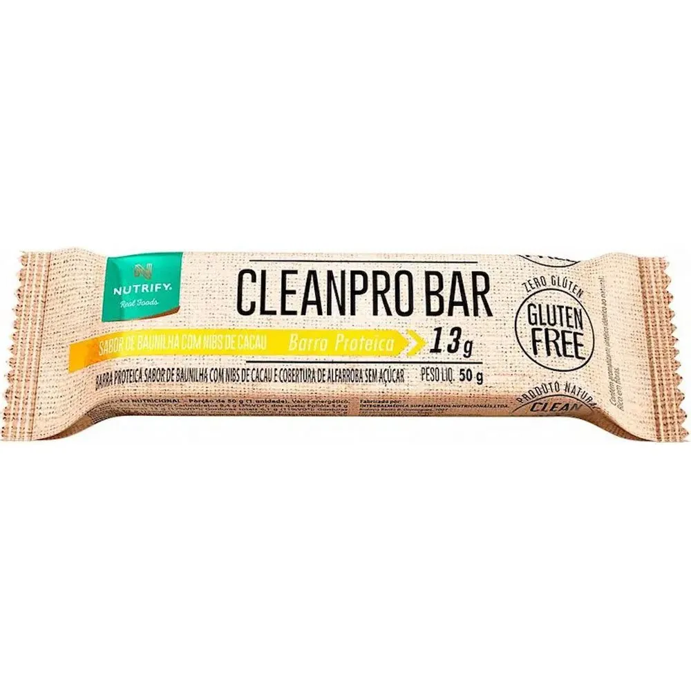 Barra de Proteína Nutrify CleanPro Bar Baunilha 50g