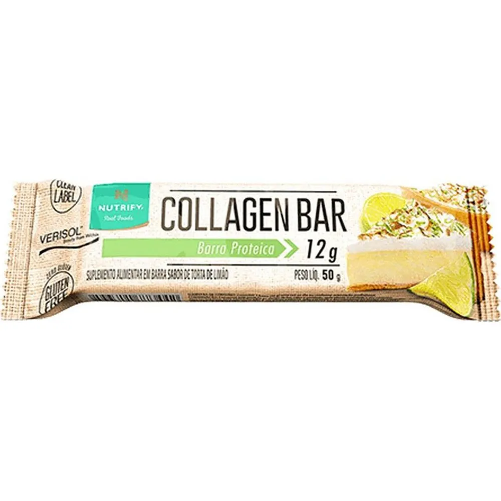 Barra de Proteína Nutrify Collgen Bar Torta de Limão 50g