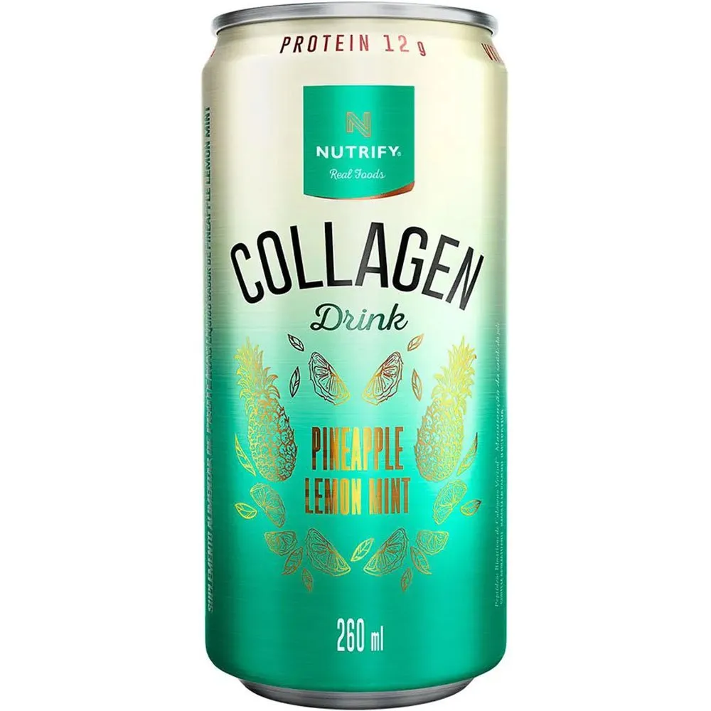 Bebiba Collagen Drink Nutrify Abacaxi com Hortelã e Limão 269ml