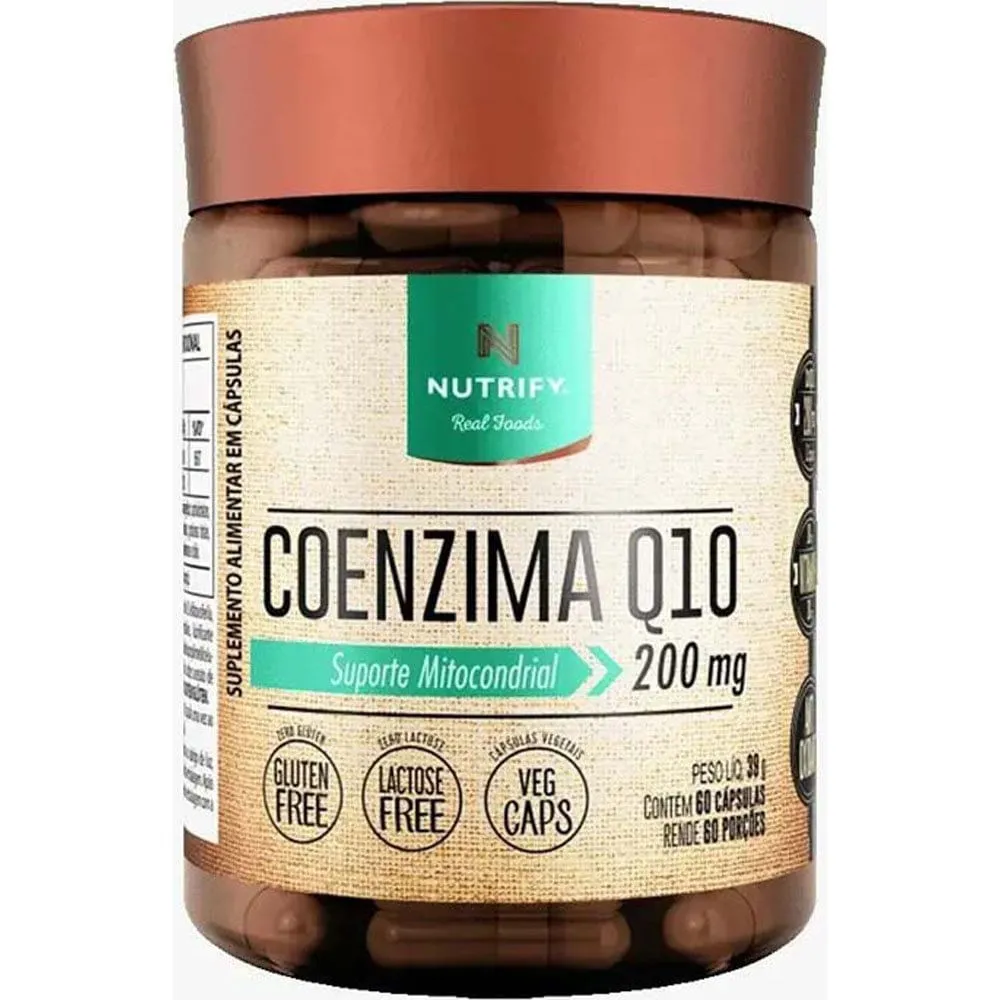 Coenzima Q10 200mg 60 Cápsulas Nutrify