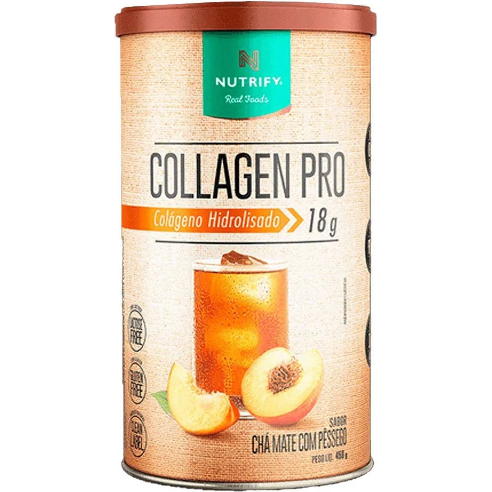 Collagen Pro Nutrify Sabor Chá Mate com Pêssego 450g