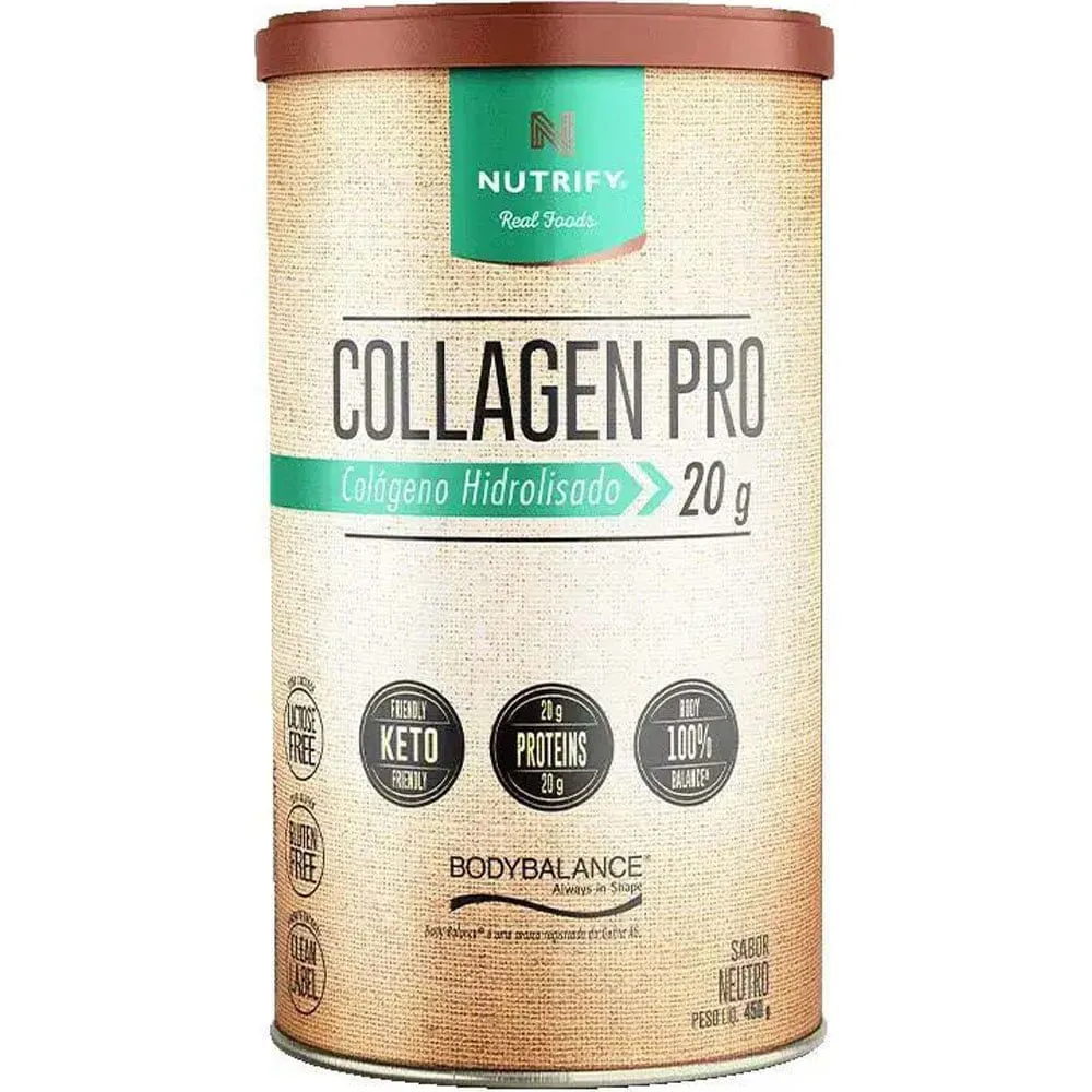 Collagen Pro Nutrify Colágeno Hidrolisado 20g Neutro 450g