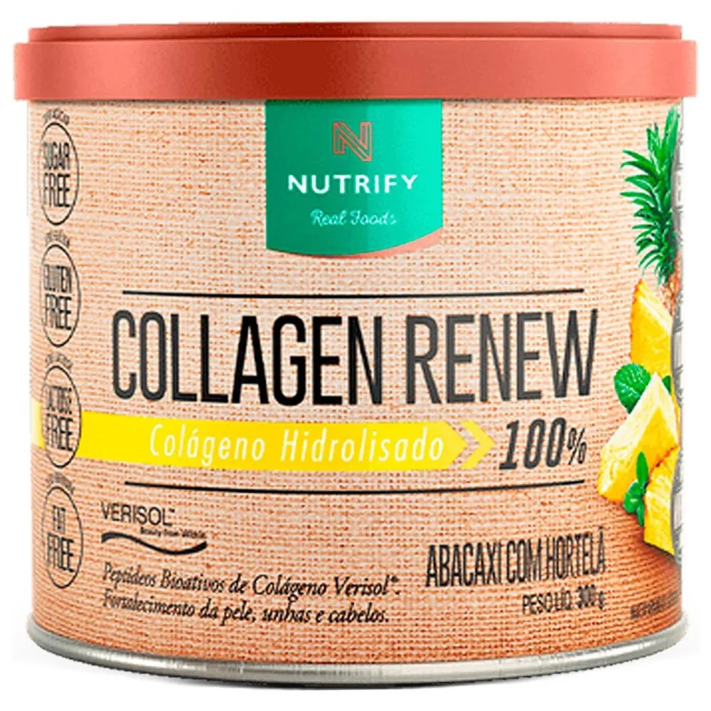 Collagen Renew Nutrify Sabor Abacaxi com Hortelã 300g