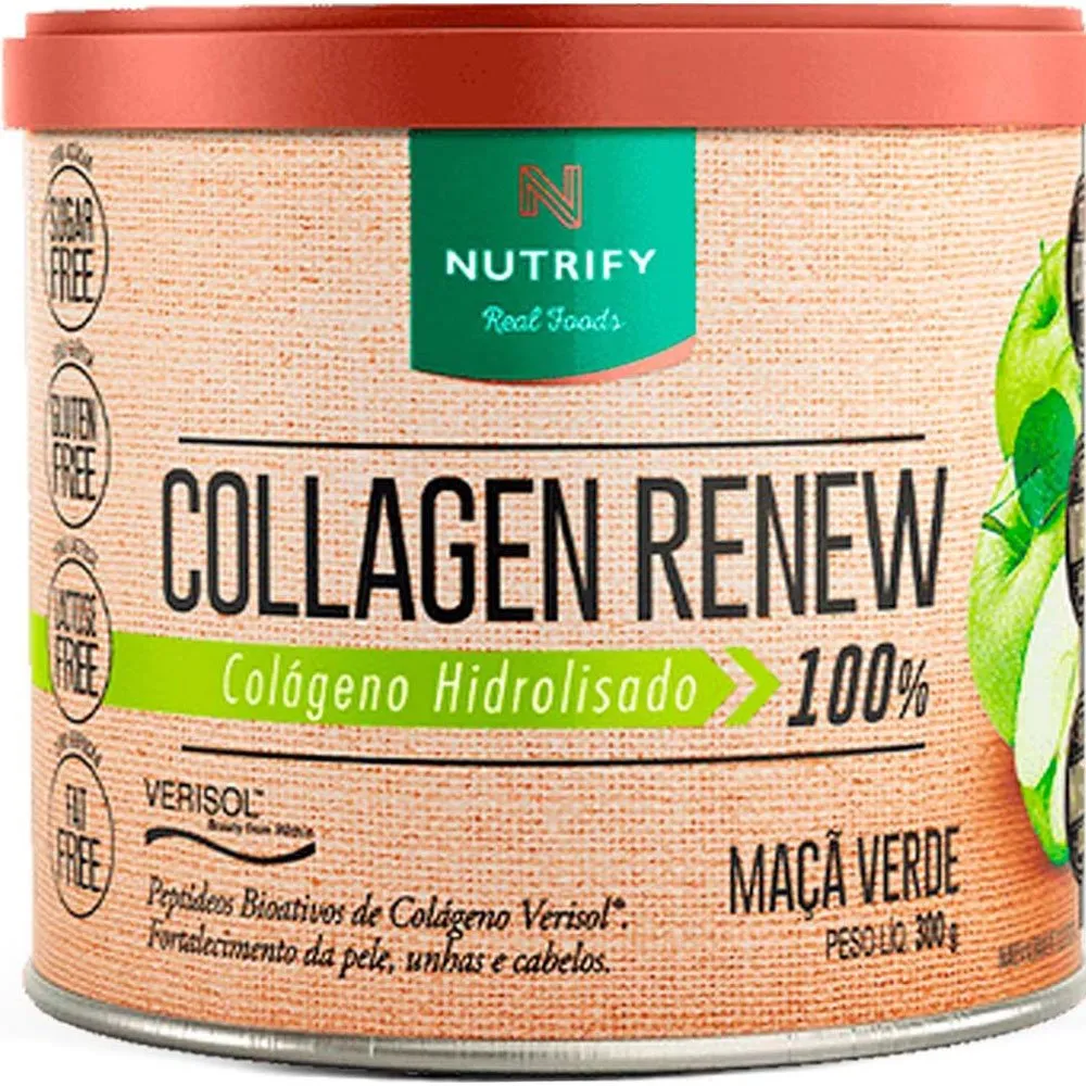 Collagen Renew Nutrify Sabor Maçã Verde 300g