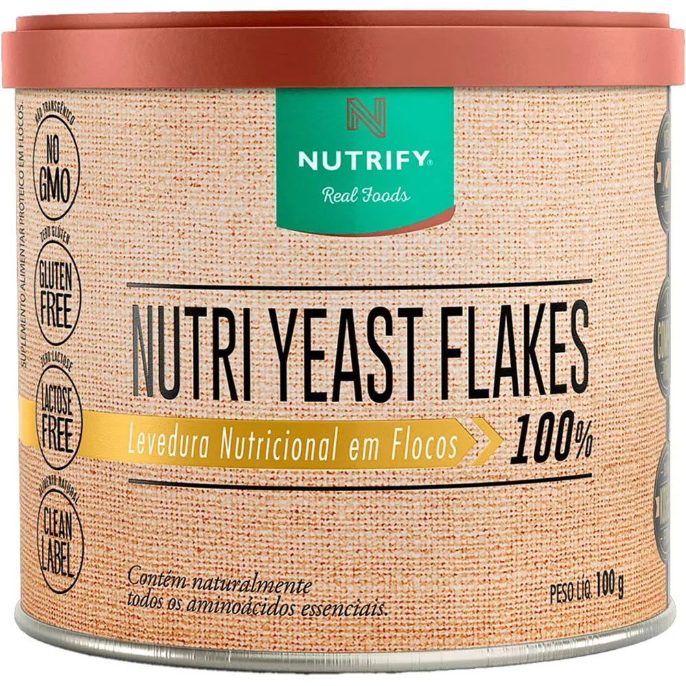 Nutri Yeast Flakes Nutrify Levedura Nutricional em Flocos 100g