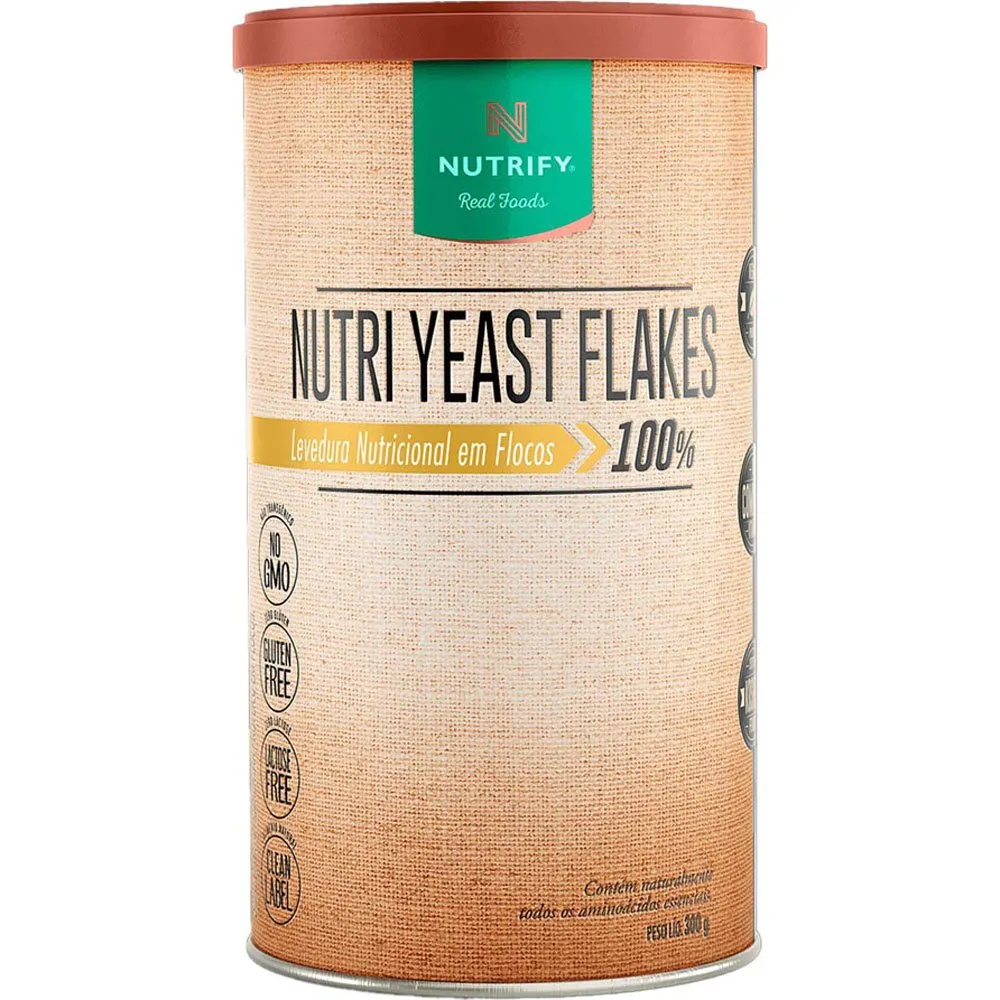 Nutri Yeast Flakes Nutrify Levedura Nutricional em Flocos 300g
