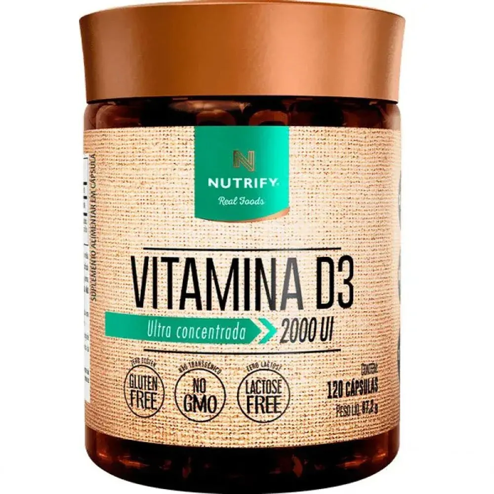 Vitamina D3 Nutrify Ultra Concentrado 2000UI 120 Cápsulas