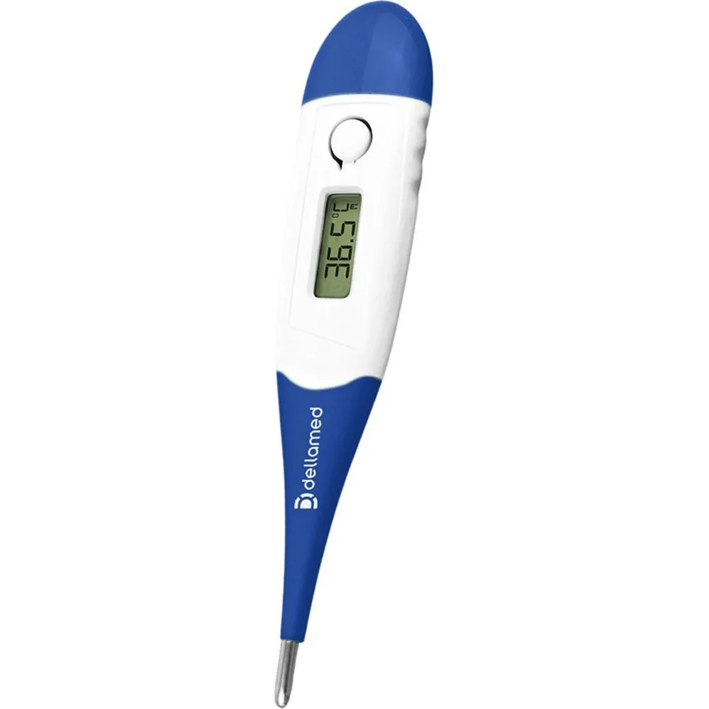 Termômetro Clínico Digital Flexível Azul Dellamed