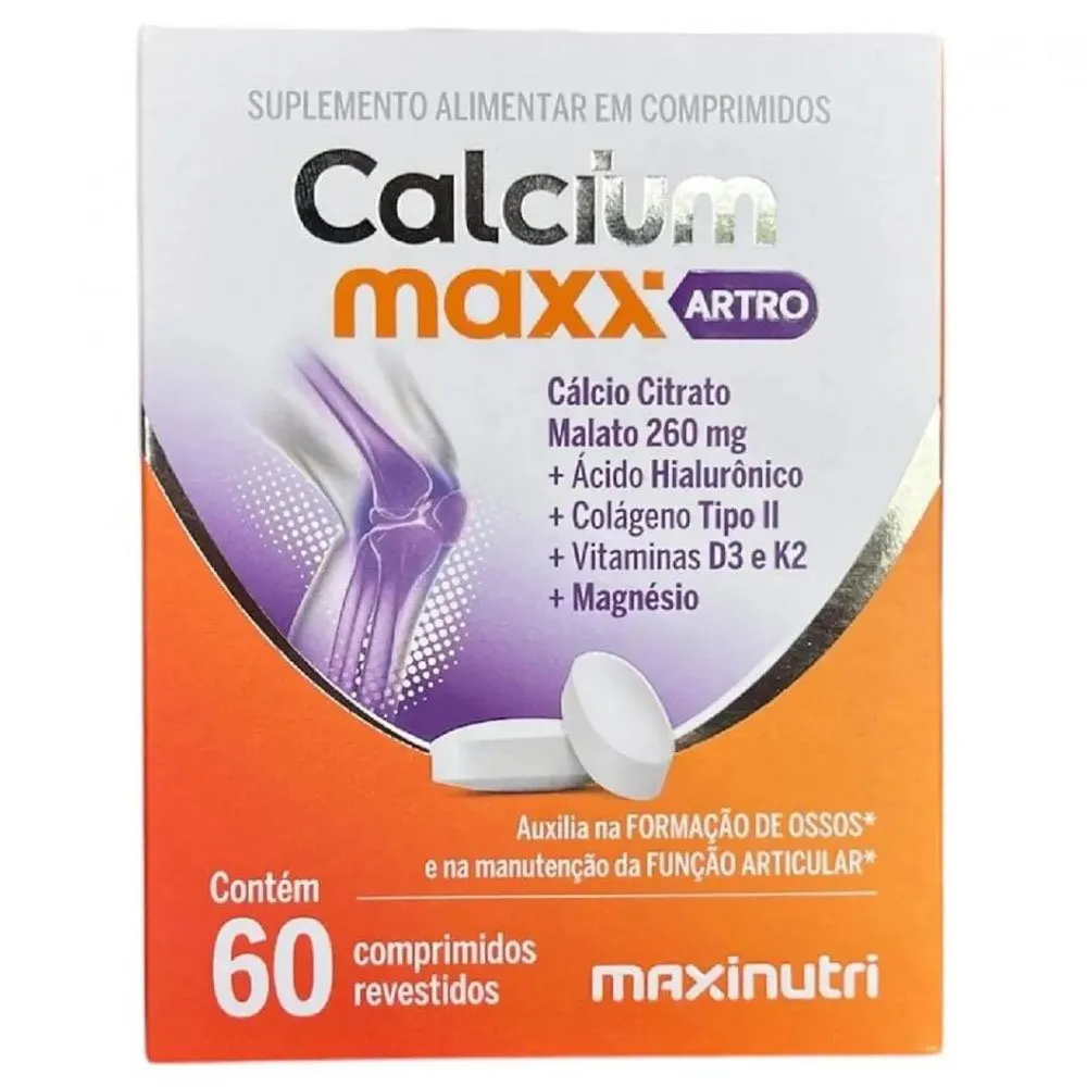 Calcium Maxx Artro 60 Comprimidos Revestidos Maxnutri
