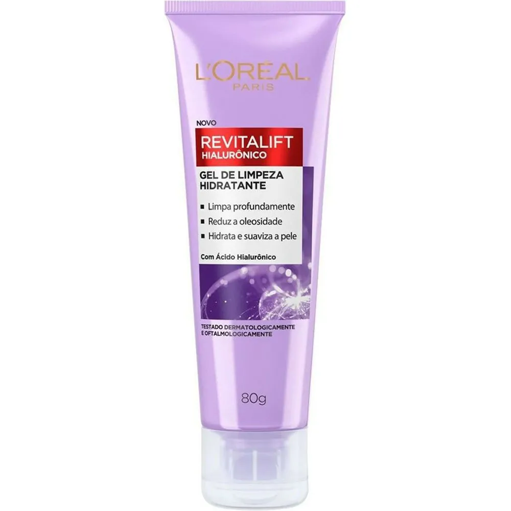Gel de Limpeza Anti-idade L'Oréal Paris Revitalift Hialurônico 80g