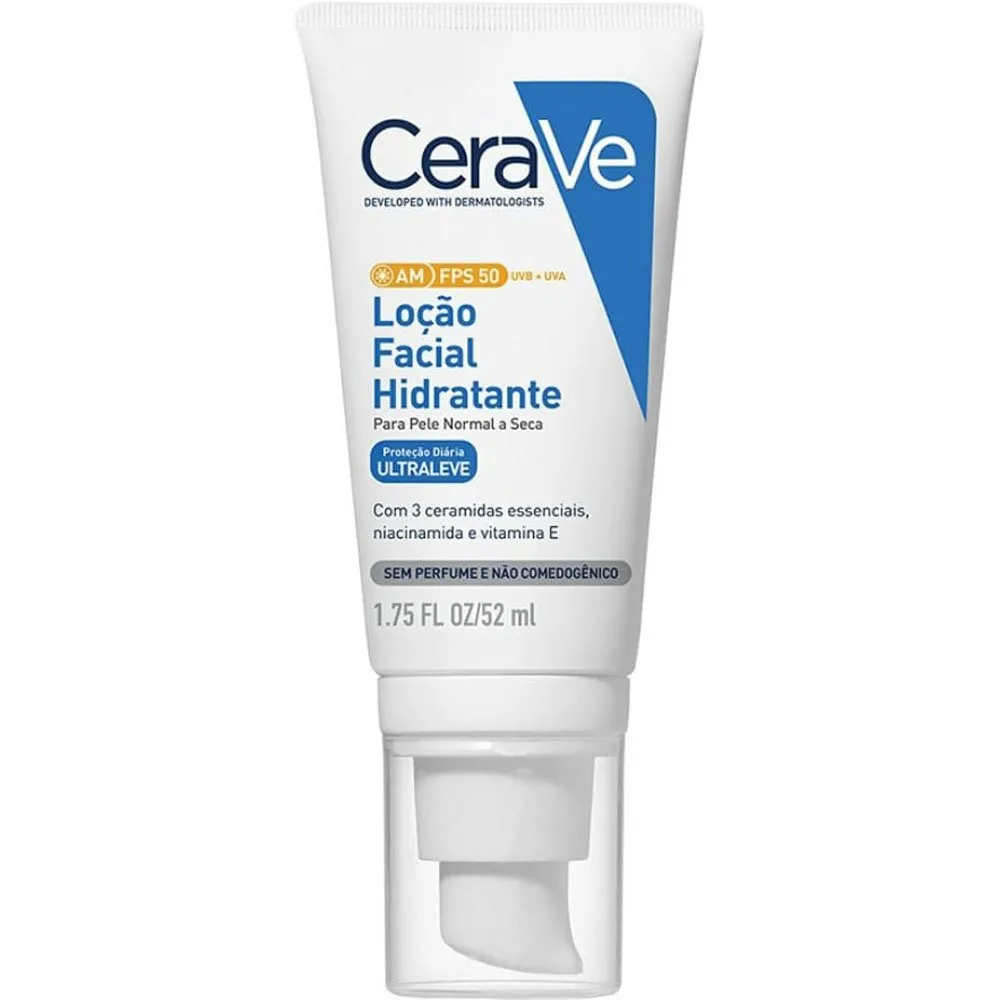 Loção Facial CeraVe com Cor AM FPS50 52ml