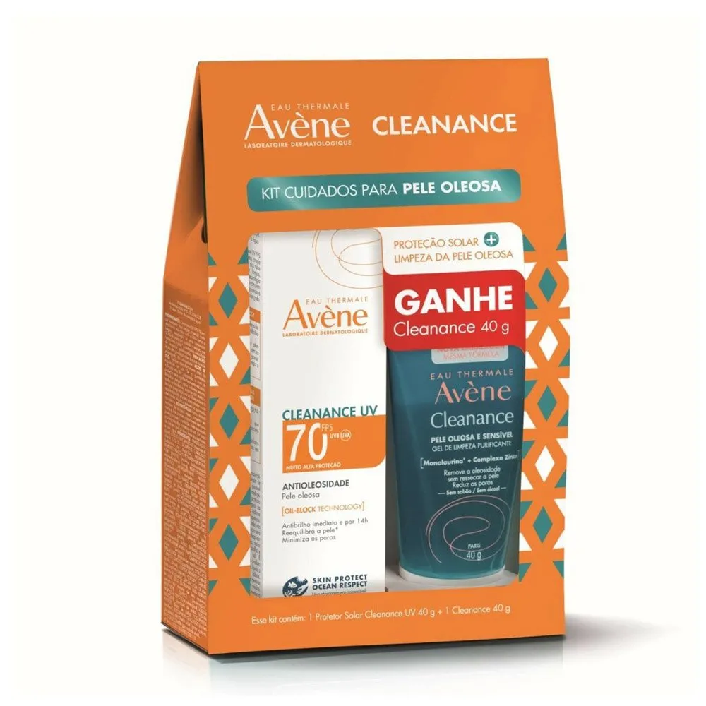Kit Avène Cleanance Protetor FPS70 + Gel 40g