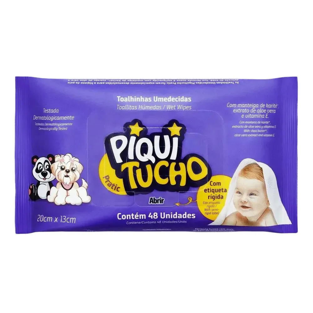 Toalha Umedecida Piquitucho Pratic 48 Unidades