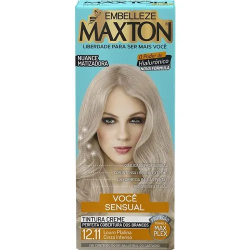Coloração Maxton Prata 12.11 Louro Platinado Cinza