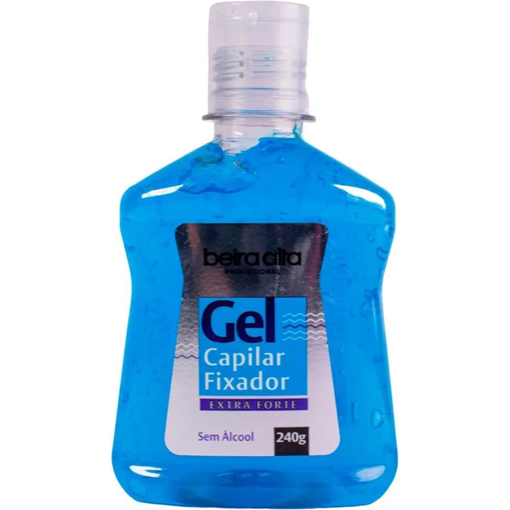 Gel Capilar Fixador Beira Alta Extra Forte Sem Álcool 240g
