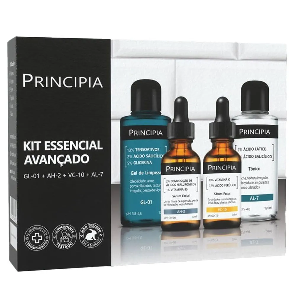 Kit Essencial Avançado GL-01 + AL-7 + AH-2 + VC-10 Principia