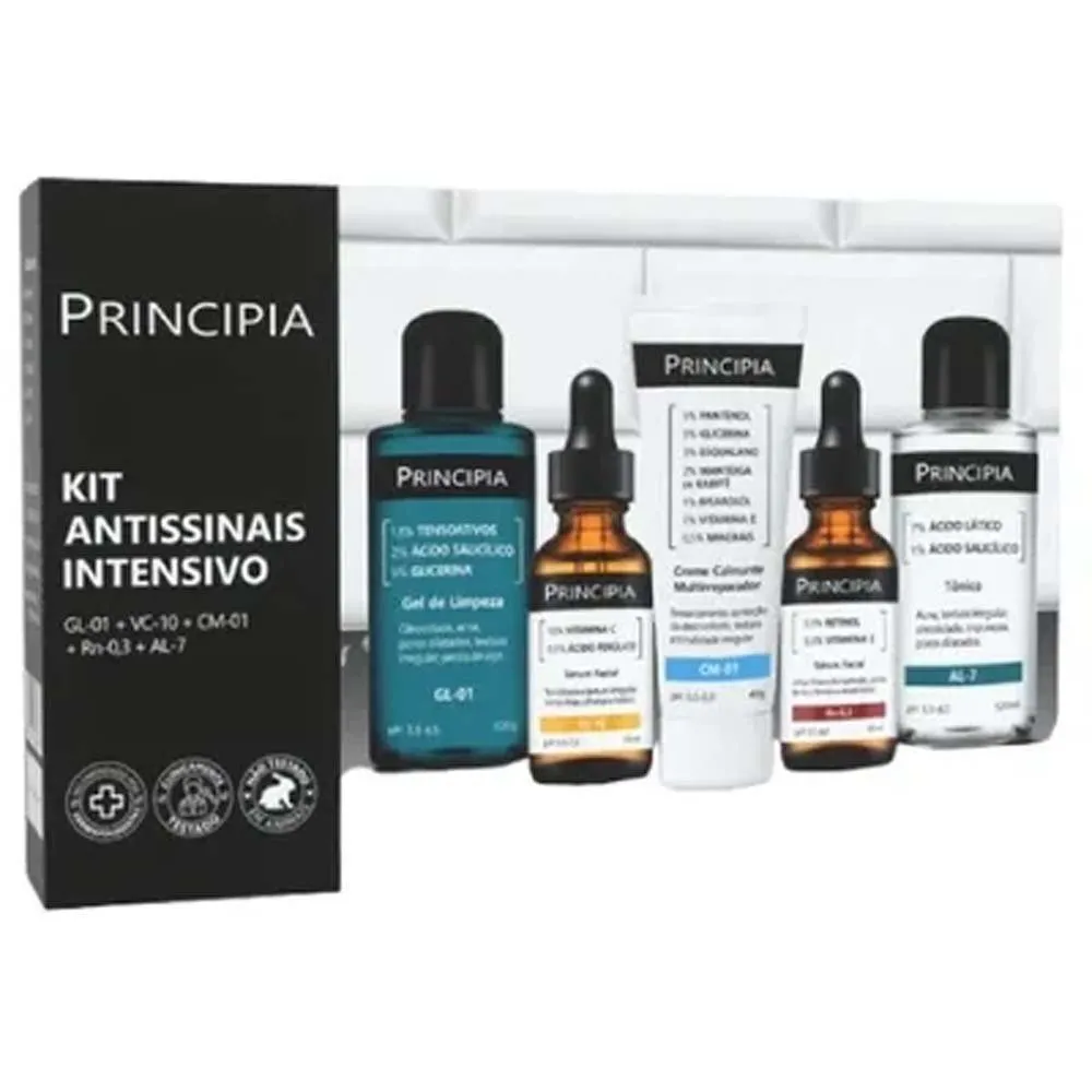 Kit Antissinais Intensivo Principia GL-01+AL-7+VC-10+RN-0,3+CM-02