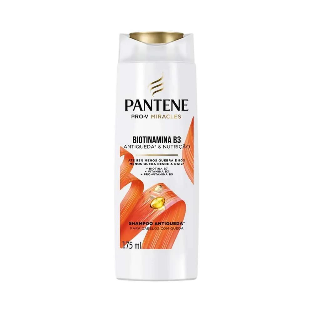 Shampoo Biotinamina B3 Antiqueda e Nutrição Pantene 175ml