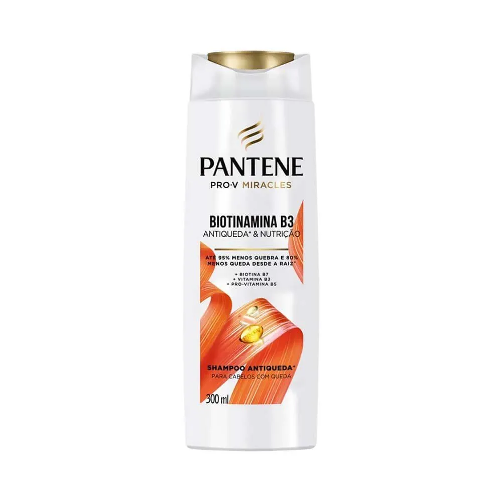 Shampoo Biotinamina B3 Antiqueda e Nutrição Pantene 300ml