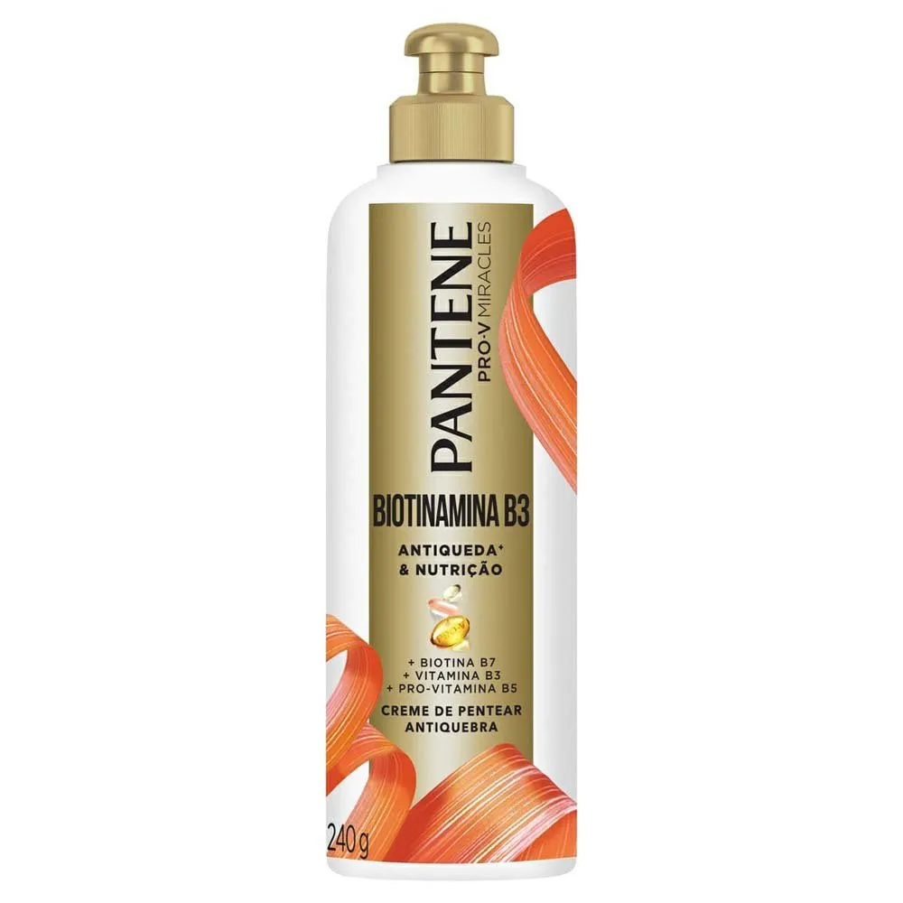 Creme de Pentear Biotinamina B3 Antiqueda e Nutrição Pantene 240g