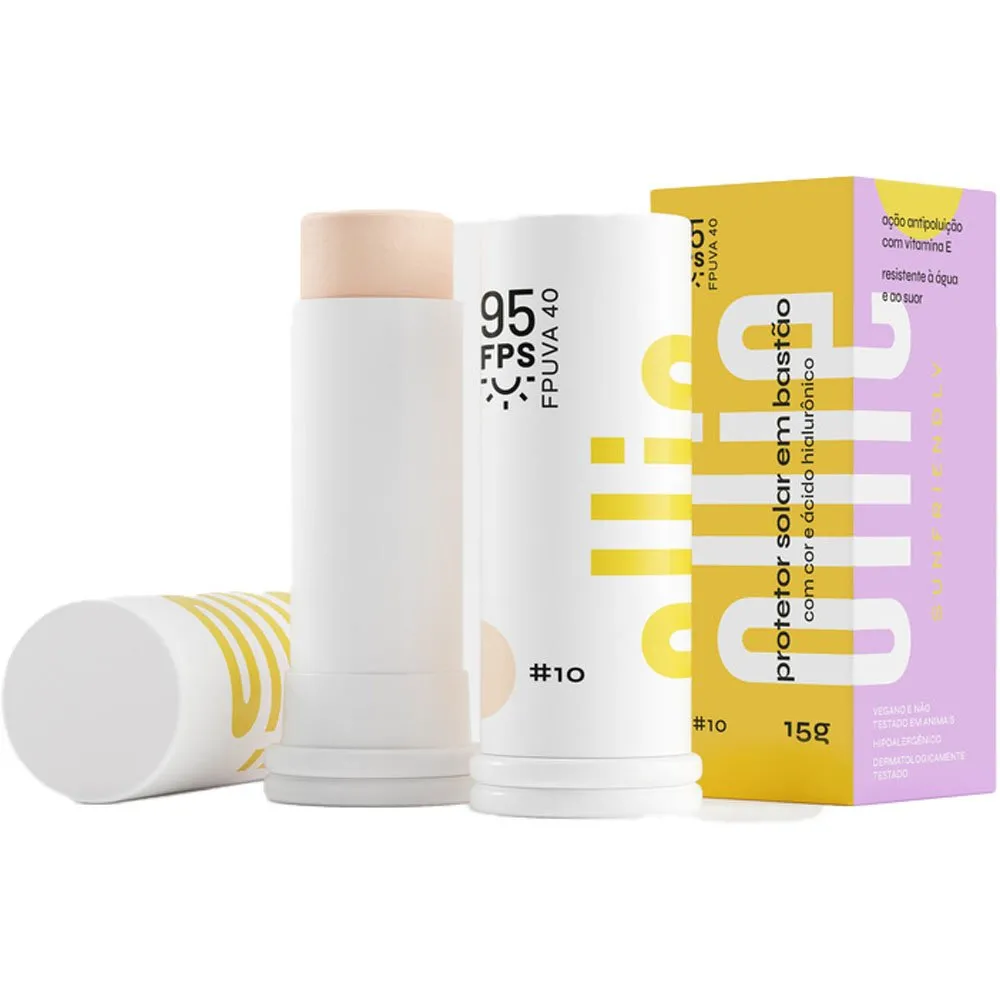 Protetor Solar em Bastão Ollie FPS95 Cor #10 15g